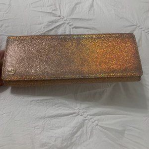 Gucci Iridescent Pink Peach Envelope Clutch Bag